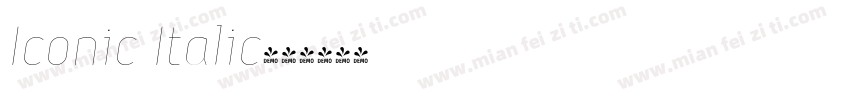 Iconic Italic字体转换